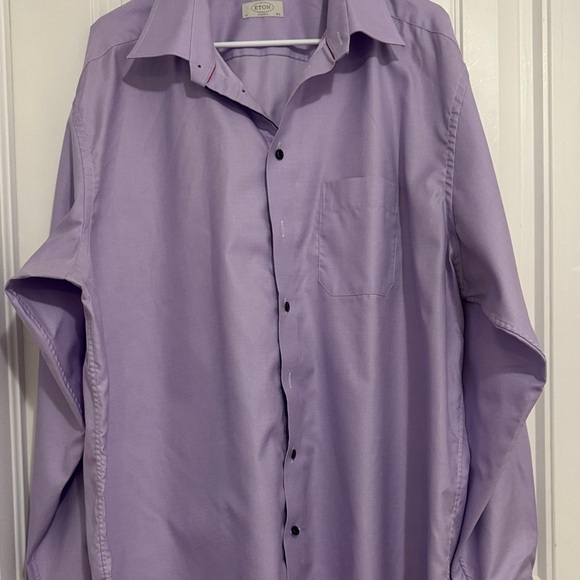 Eton Men's Lavender Dress Shirt - Picture 3 of 4